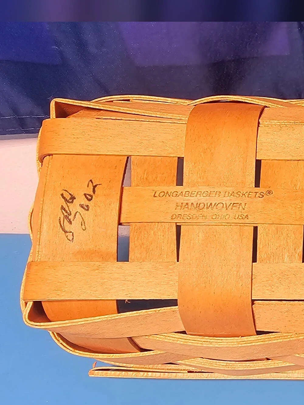 Longaberger 2002 Vintage Cracker/Bread Basket
